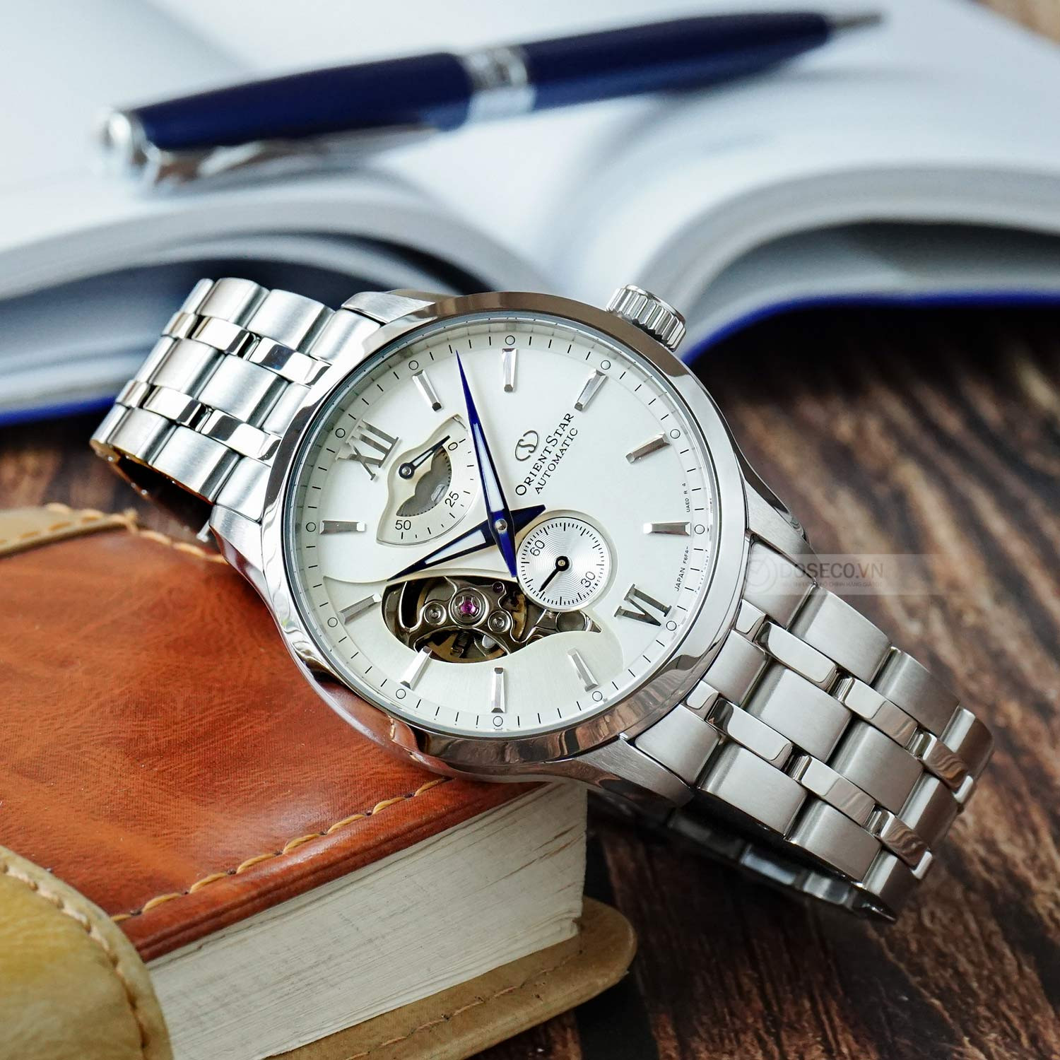 Orient Contemporary RE-AV0B01S00B Orologio Automatico Uomo | Semi Scheletrato, Vetro Zaffiro, Riserva Di Carica, Cassa 41mm